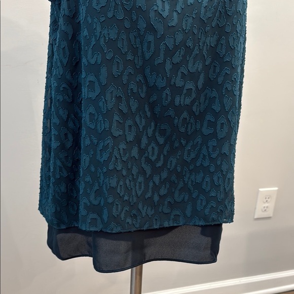 Apt 9 Small Green Blue Teal Sleeveless Print Sheer Under Layer Top - Picture 2 of 10